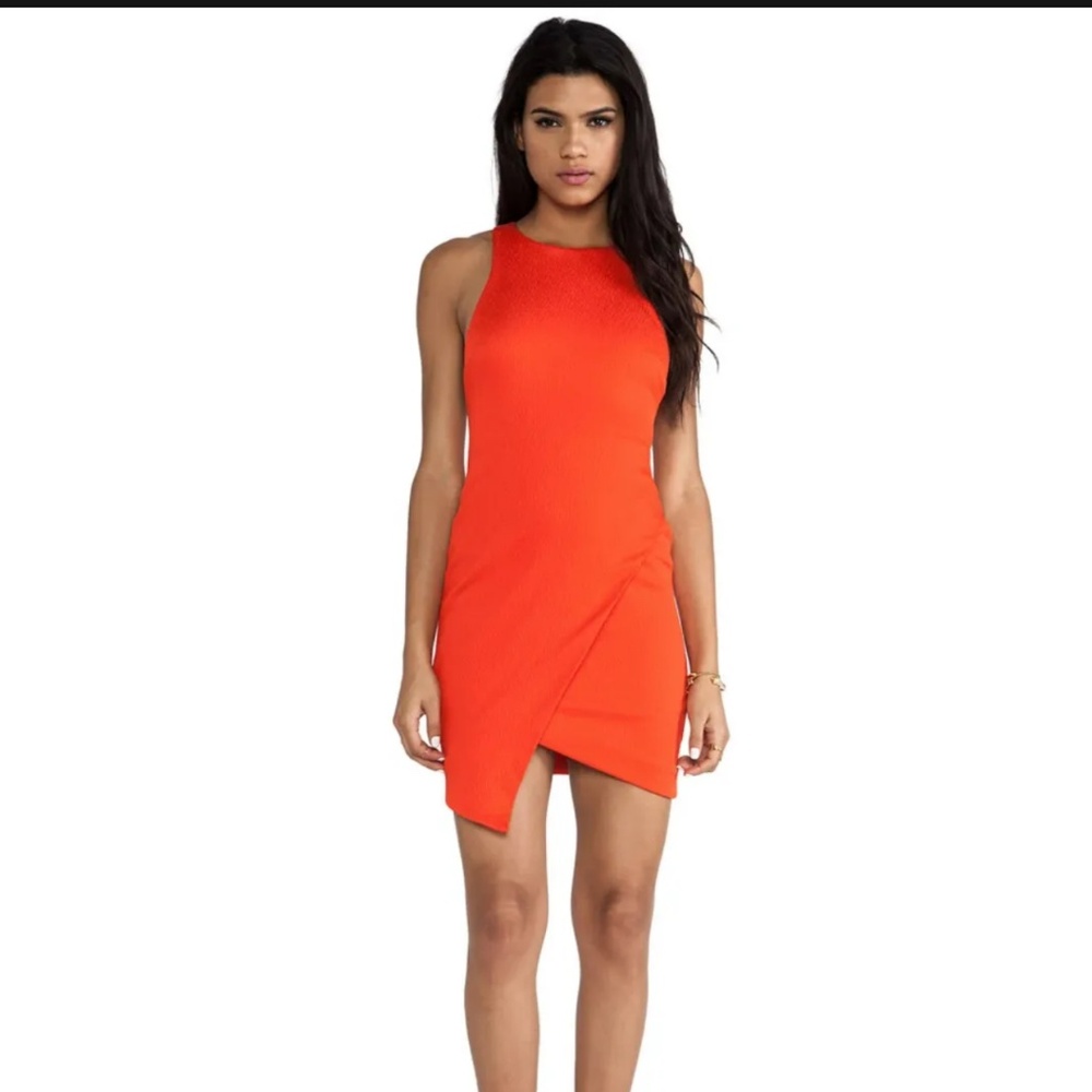 BEC & BRIDGE ISIS ANGLE DRESS ORANGE SIZE 2